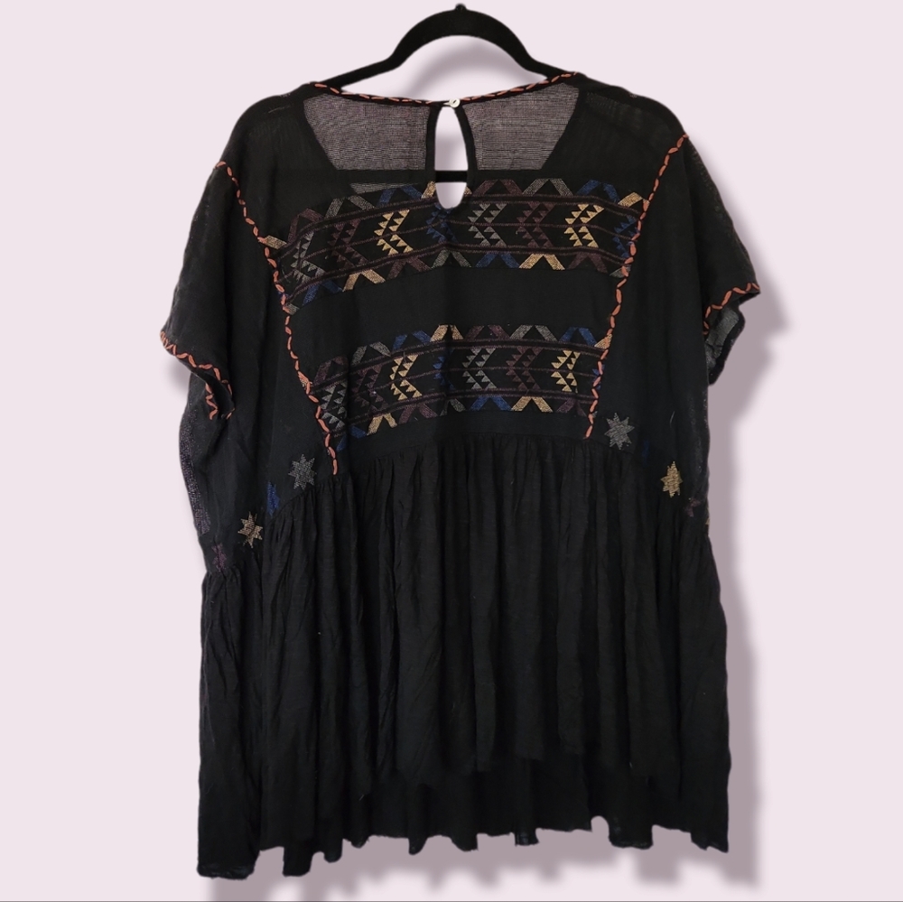Free People Boho Aztec Boho Shortsleeve - Picture 2 of 5